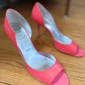 Roger Vivier 39 (8.5-9 US) Pink Open-Toe Stiletto Heels